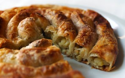 Посна пита со зелка и ориз